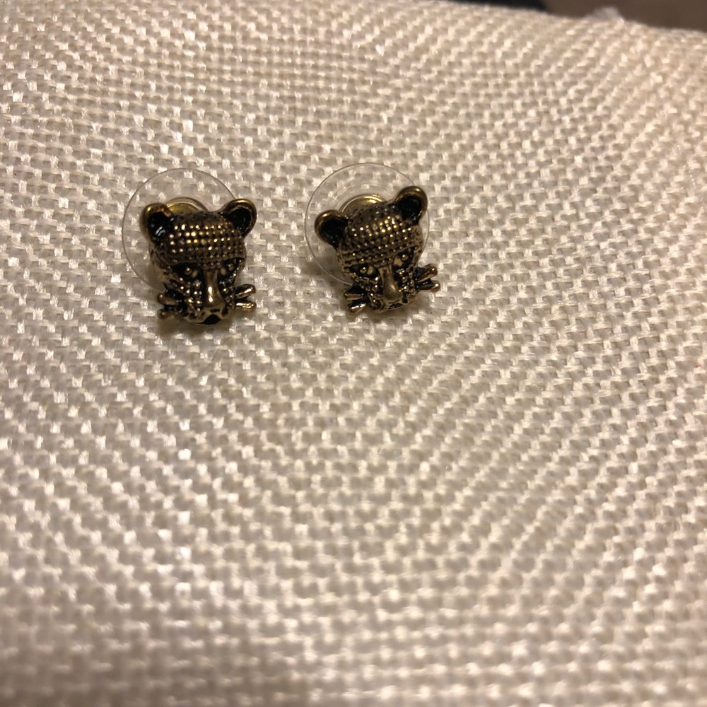 Jaguar/panther earrings
